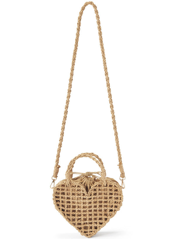 兩色入|心心竹編袋