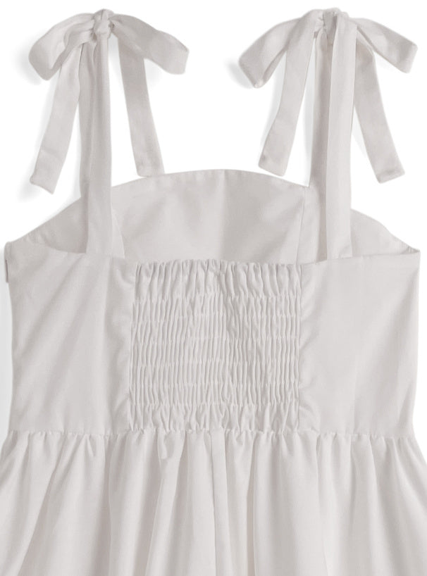 簡約款蝴蝶吊帶喇叭裙