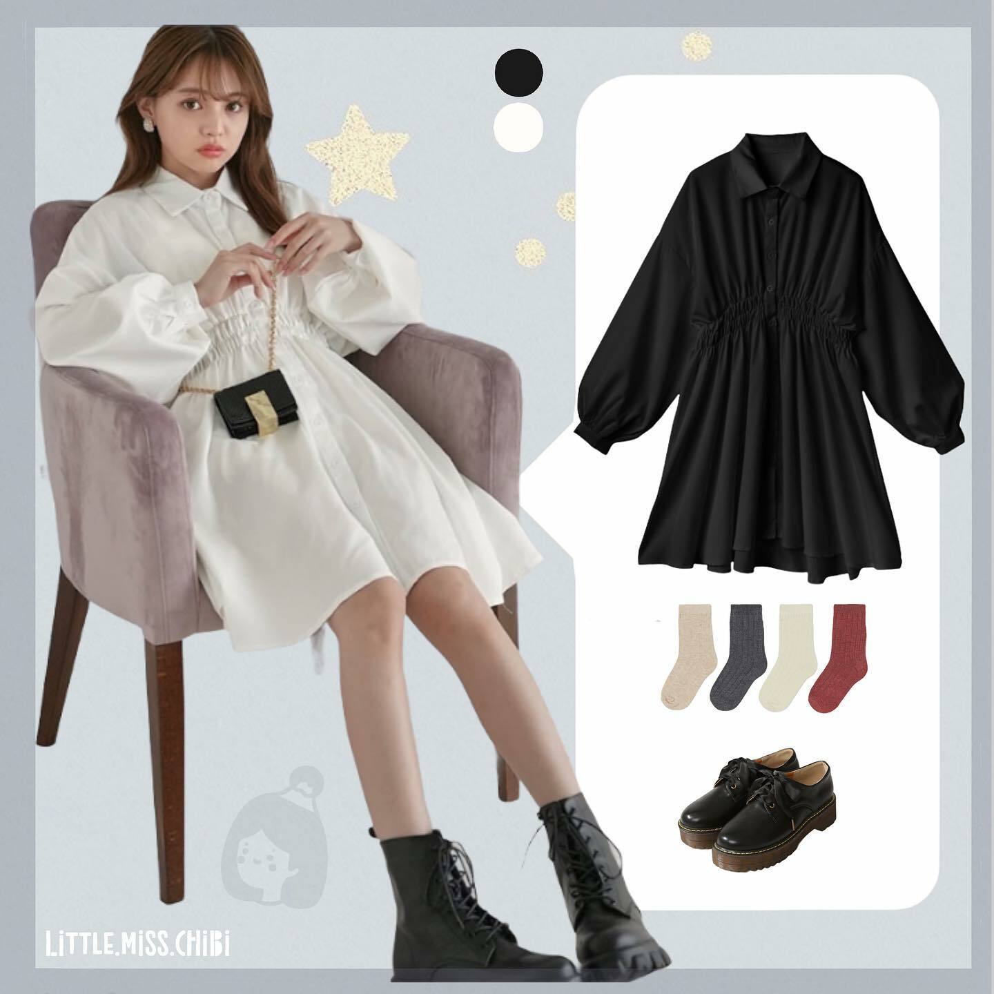 長袖娃娃連身裙