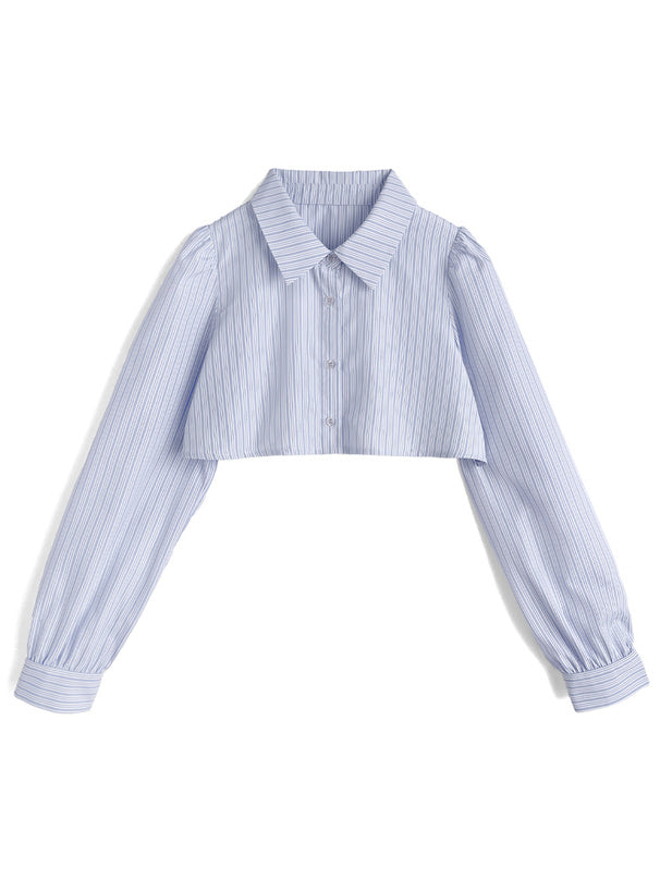 條紋短襯衫x吊帶迷你裙