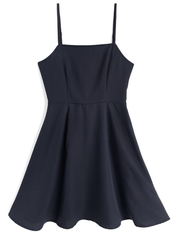 條紋短襯衫x吊帶迷你裙